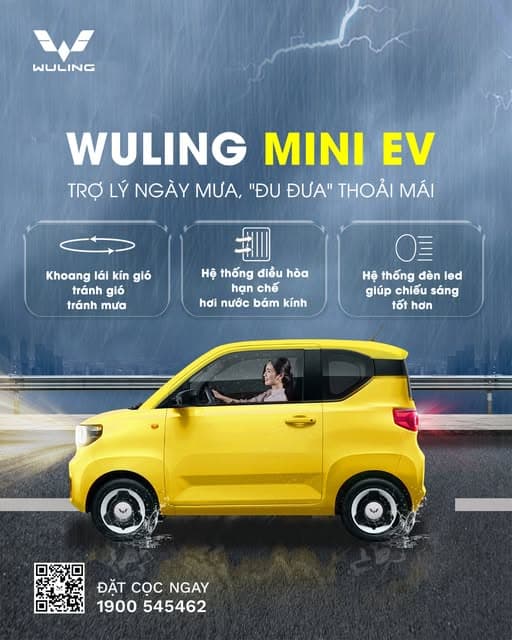 KHÔNG NGẠI MƯA GIÓ: WULING MINI EV – TRỢ LÝ ĐẮC LỰC CHO CUỘC SỐNG ĐÔ THỊ