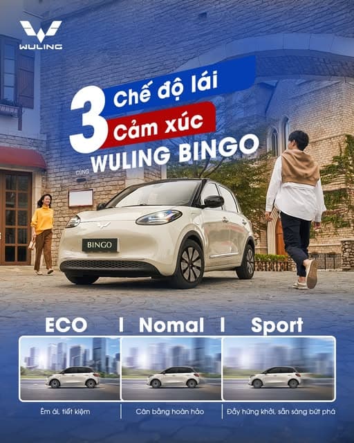 3 CHẾ ĐỘ LÁI CẢM XÚC – WULING BINGO MANG ĐẾN TRẢI NGHIỆM LÁI LINH HOẠT MỖI NGÀY